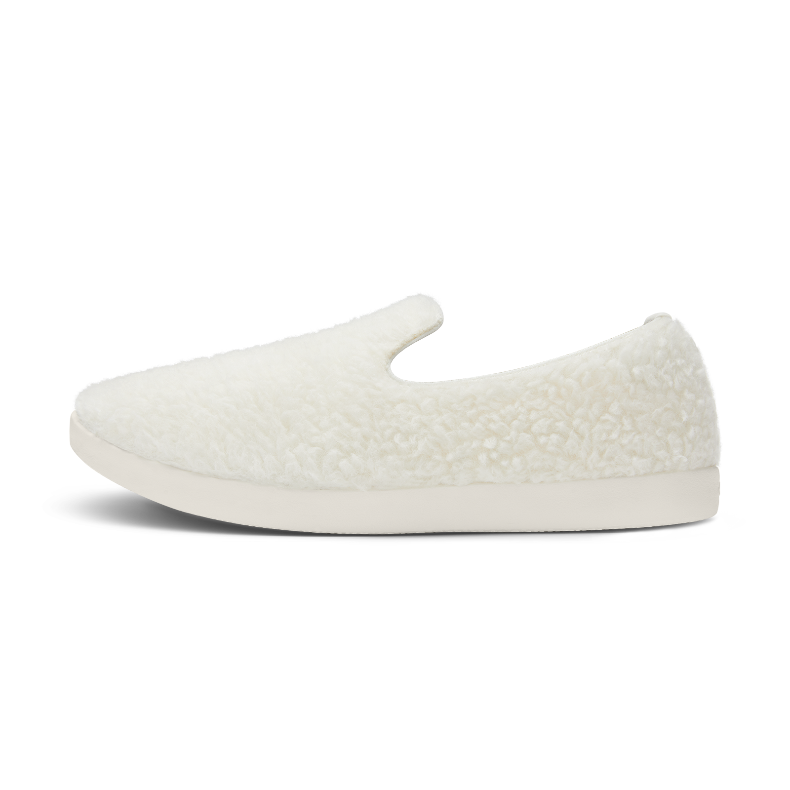 Smallbirds Wool Loungers - Big Kids - Natural White Fluffs (Natural White Sole) - Image 2
